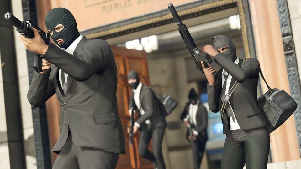 Le rapine sono tra i punti forti del gameplay di GTA Online.