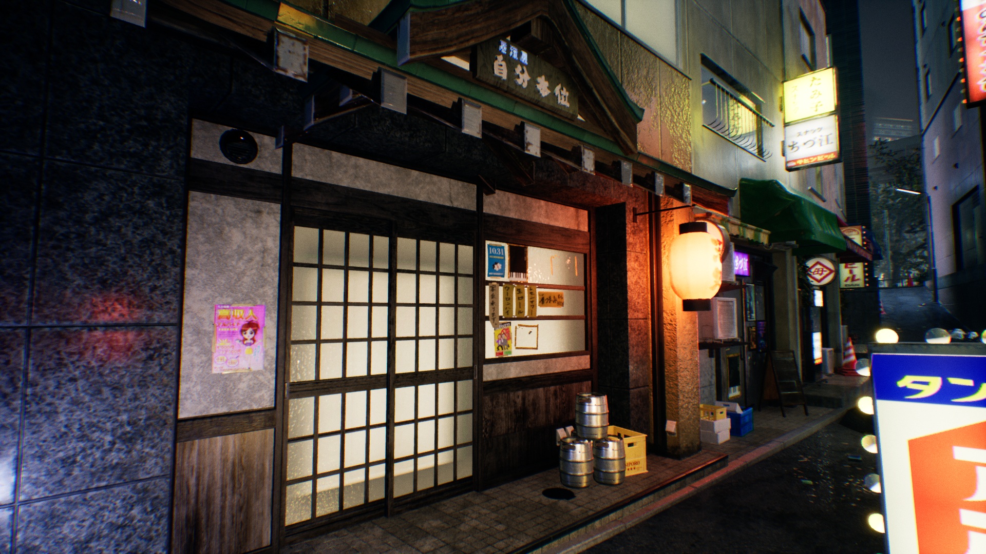 En los callejones estrechos también encontramos estos típicos pequeños comedores tradicionales, para los que existe la serie Midnight Diner: Tokyo Stories en Netfix