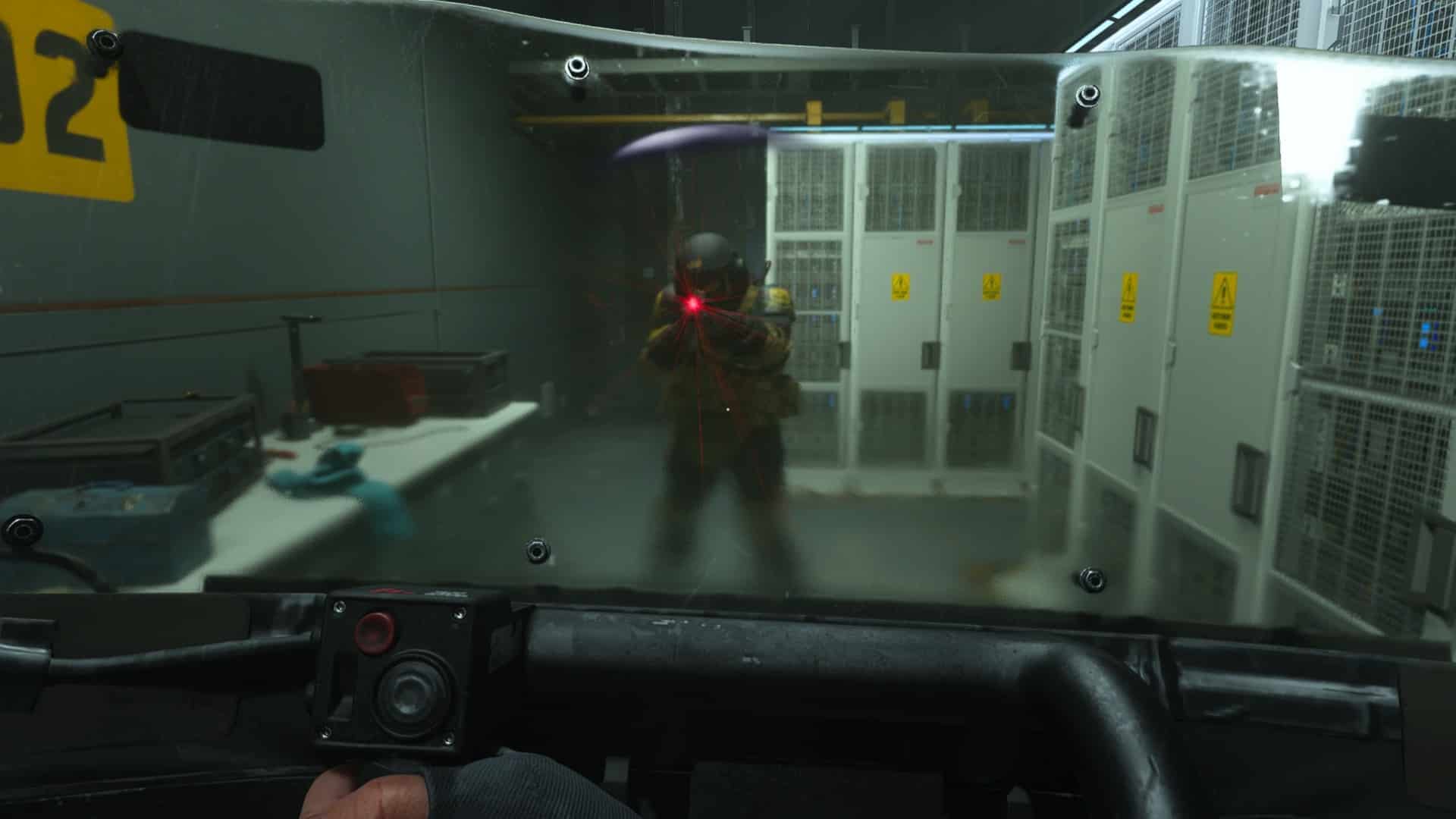 (Enemies with helmets and Kevlar armour are difficult to crack we get a ballistic shield to level the playing field).