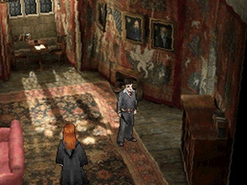 (Curieux : les versions Nintendo DS et PSP du Prince de Sang-Mêlé utilisent des arrière-plans pré-rendu et ressemblent donc un peu à Resident Evil et autres, l''horreur en moins)