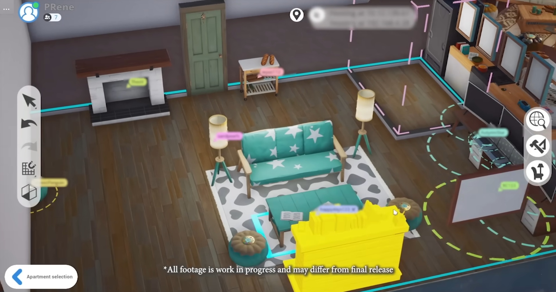 (Relaties en vriendschappen zijn al verbroken bij het inrichten van echte flats. Of het beter werkt in De Sims 5 valt nog te bezien.)