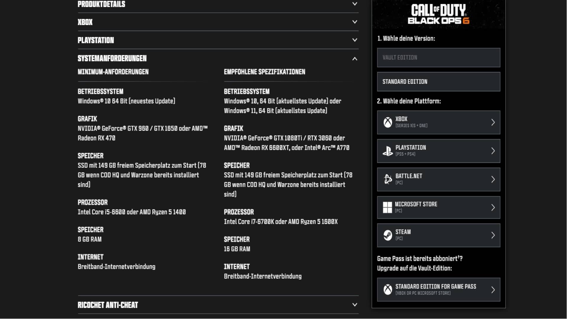 (Op callofduty.com is de benodigde opslagruimte al aanzienlijk verkleind.)