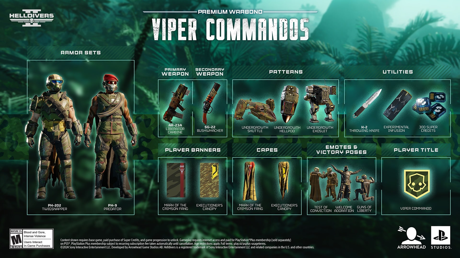 (The new Warbond Premium Warbond Viper Commandos is fully dedicated to the jungle theme.)