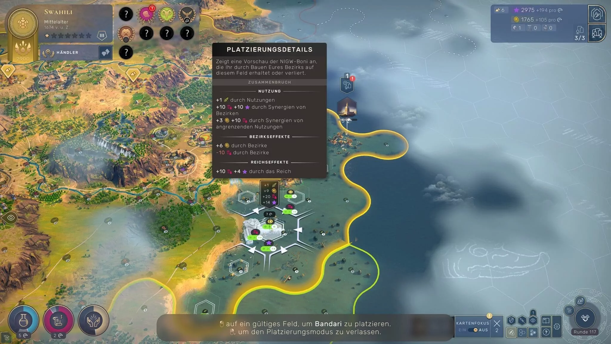 The Swahili trade ports are relatively strong. If you have many coastal regions, you can use them to strengthen your empire considerably early on. Top left: So the Middle Ages are around 1674 BC?